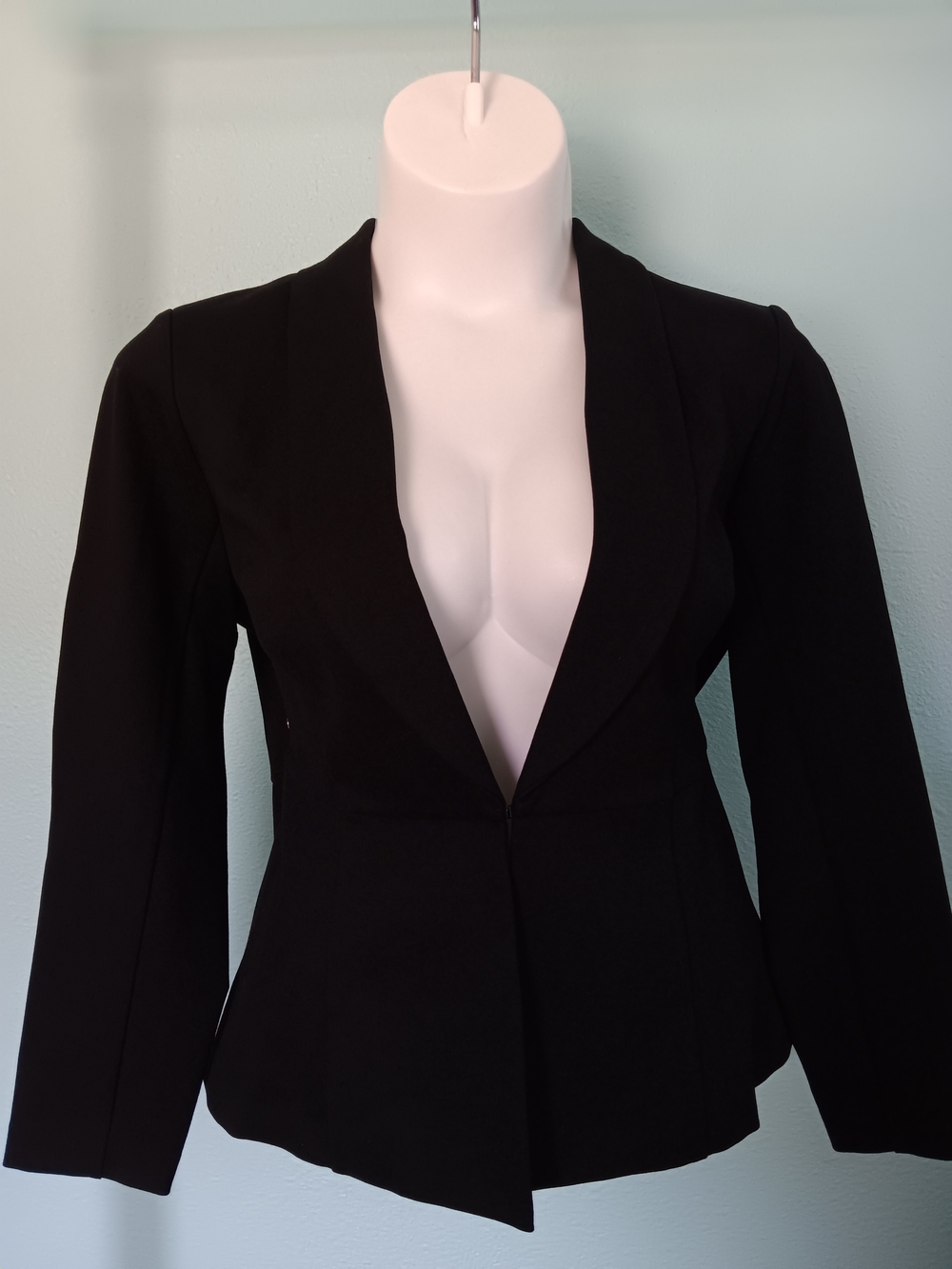 Torrid 2x Classic Black Blazer Ponte Jacket - Sleek Open Front